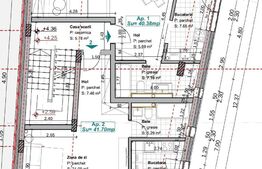 Apartament 2 camere, semifinisat, 41.70 mp, zona Calea Motilor