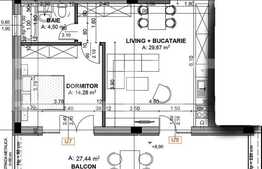 Apartamente 2 camere, 51.15 mp, bloc nou, zona Iris
