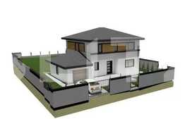 Casă individuală la rosu, 140 mp utili, 500 mp teren, garaj, zona Chinteni