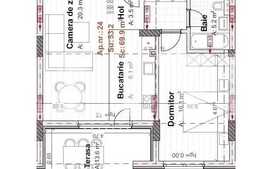 Oportunitate! Apartament de 2 camere 53 mp, terasa 14mp, garaj, zona Vivo