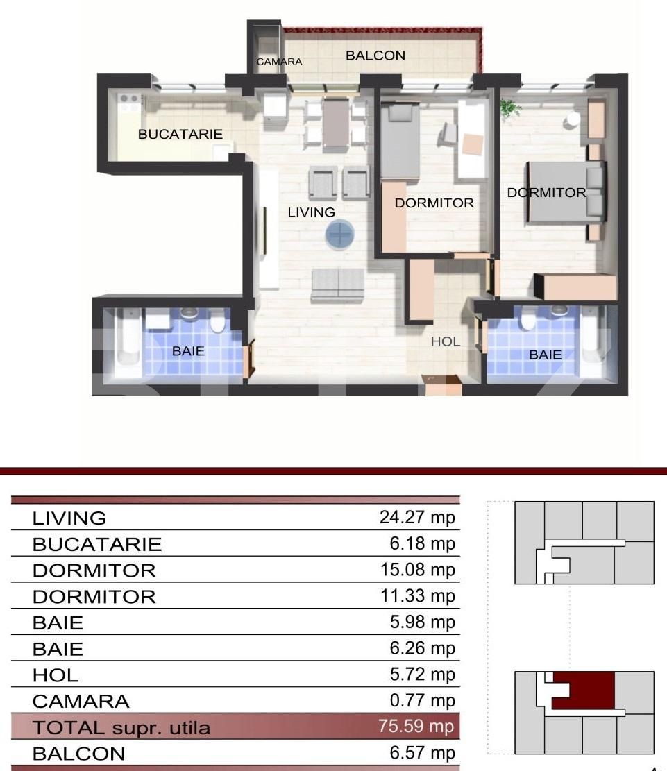 Apartament de vânzare 3 camere Manastur - 91504AV | BLITZ Cluj-Napoca | Poza20