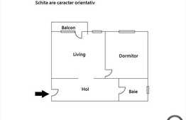 Apartament cu 2 camere, 64 mp utili, zona linistita, etaj intermediar!