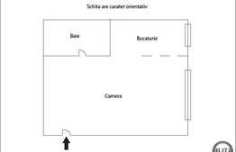 Vanzare garsoniera 37,8 mp, zona strazii Dambovitei