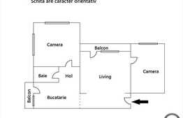 Vanzare apartament 3 camere, 110 mp plus 2 balcoane. Loc de parcare inclus!