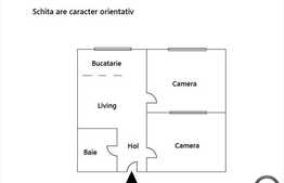 Apartament 2 camere decomandate, 52 mp, zona Maramuresului. Loc de parcare!
