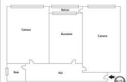 Vanzare apartament 2 camere, 50 mp, zona strazii Nicolae Titulescu