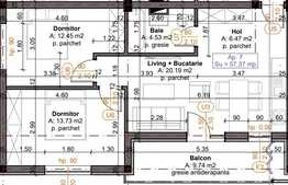 Apartament spațios de trei camere într-o zonă liniștită din Apahida