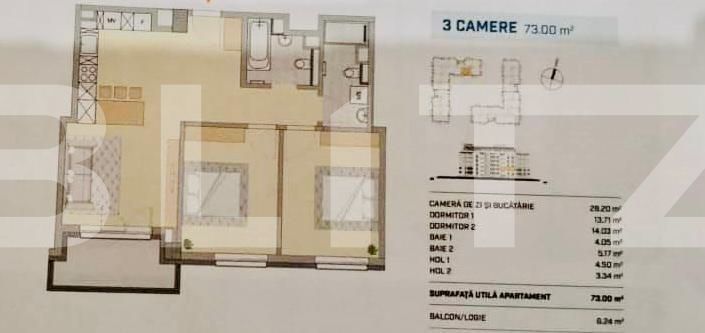 Apartament de vânzare 3 camere Semicentral - 92136AV | BLITZ Cluj-Napoca | Poza6