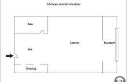 Vanzare apartament 1 camera, 32 mp, zona strazii Bucegi