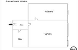 1 camera de vanzare + loc parcare, zona Spitalul Stanca
