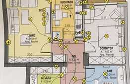 Apartament de 2 camere, imobil nou, 62 mp utili + 2 terase de 8,9 mp, zona Tractorul 