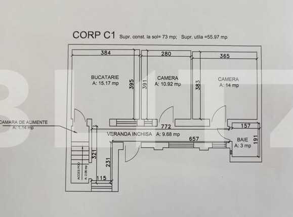 Casa de vânzare 2 camere Plopilor - 92244CV | BLITZ Cluj-Napoca | Poza3
