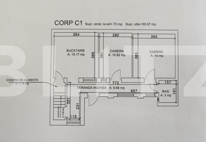 Casa de vânzare 2 camere Plopilor - 92244CV | BLITZ Cluj-Napoca | Poza3