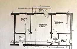 Apartament 2 camere, 62 mp, posibilitate recompartimentare, zona Bucuresti