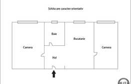Vanzare apartament 2 camere, 37 mp utili, zona strazii Meteor