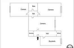 Apartament 3 camere de vanzare, 61 mp utili, zona Casa Radio, cu boxa