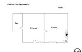 Vanzare apartament 2 camere, 34 mp utili, zona Decebal, cu scara interioara