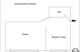 Garsoniera 34,6 mp, decomandata, zona Sigma Center