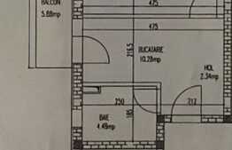 Garsoniera de 31 mp, etaj intermediar, balcon, zona Porii