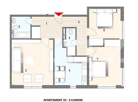 Apartament de vânzare 3 camere Zorilor - 93025AV | BLITZ Cluj-Napoca | Poza2