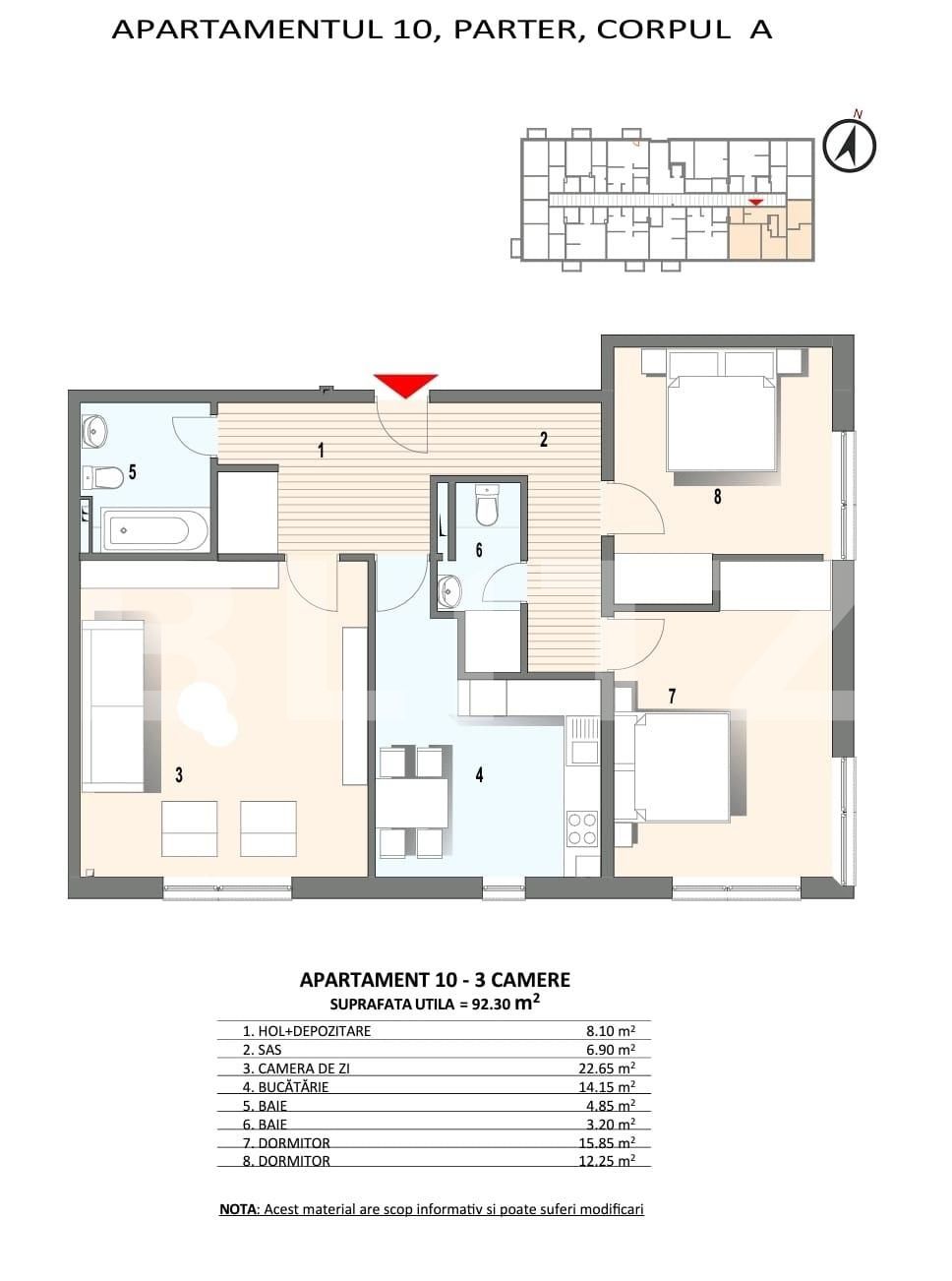 Apartament de vânzare 3 camere Zorilor - 93025AV | BLITZ Cluj-Napoca | Poza2