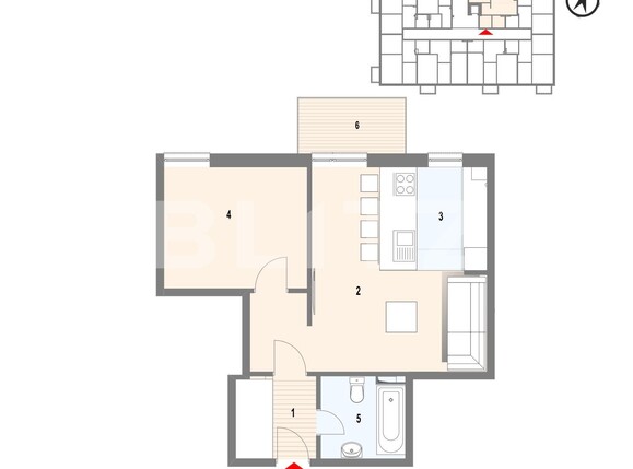 Apartament de vânzare 2 camere Zorilor - 93027AV | BLITZ Cluj-Napoca | Poza1