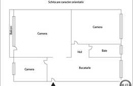 Apartament 3 camere, 68 mp, boxa, zona Aleea Clabucet