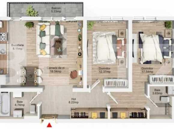 Apartament de vânzare 3 camere Bartolomeu - 93098AV | BLITZ Brașov | Poza1