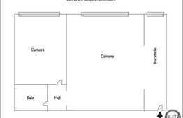 Vanzare apartament 2 camere, 35 mp, zona strazii Mehedinti