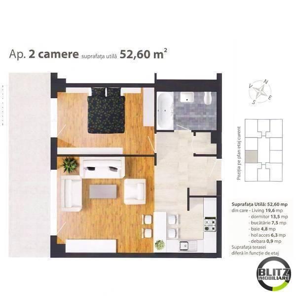 Apartament de vânzare 2 camere Marasti - 935AV | BLITZ Cluj-Napoca | Poza1