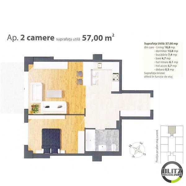 Apartament de vânzare 2 camere Marasti - 936AV | BLITZ Cluj-Napoca | Poza1