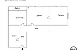 Vanzare apartament cu 2 camere, orientare N-V, zona Sala Sporturilor