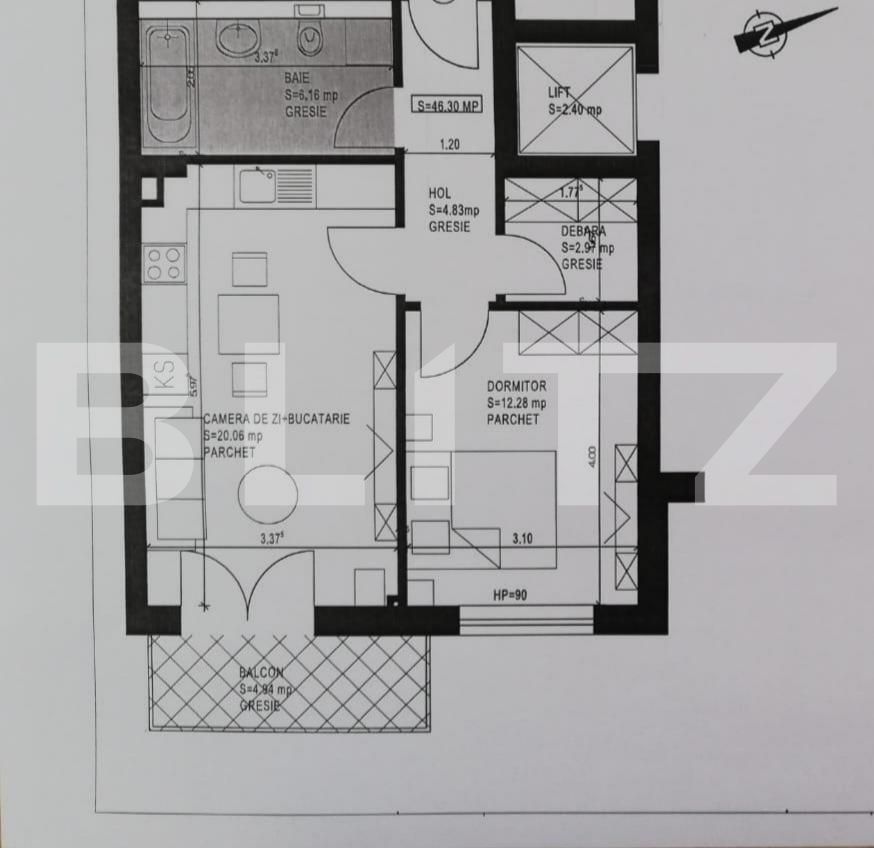 Apartament de vânzare 2 camere Tractorul - 93776AV | BLITZ Brașov | Poza6