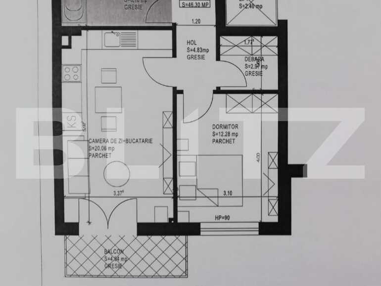 Apartament de vânzare 2 camere Tractorul - 93776AV | BLITZ Brașov | Poza1