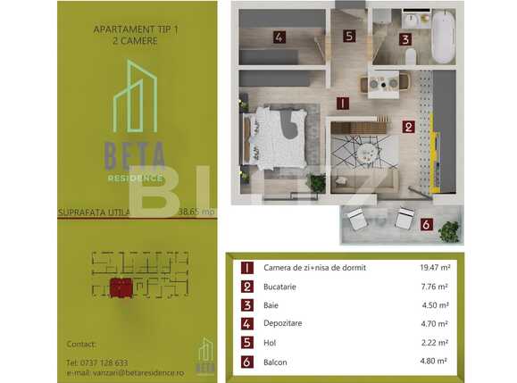 Apartament de vânzare 2 camere Iris - 93786AV | BLITZ Cluj-Napoca | Poza5
