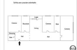Vanzare apartament 4 camere, 81 mp utili, zona Piata Flora, cu boxa