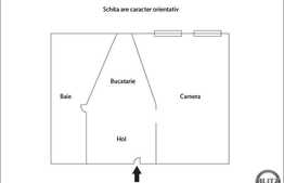 Garsoniera 15 mp, boxa subsol, zona Stadionului CFR