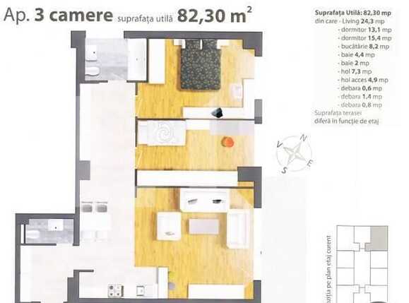 Apartament de vânzare 3 camere Marasti - 939AV | BLITZ Cluj-Napoca | Poza10