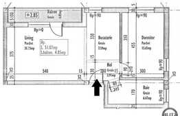 2 camere, 51,07 mp, decomandat, etaj intermediar, zona Iulius Mall