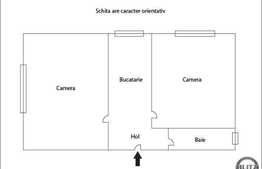 Apartament 2 camere, 43 mp, decomandat, zona Opera Romana