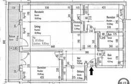 3 camere, 81,43 mp, etaj intermediar, zona Iulius Mall