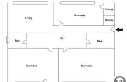 Apartament 3 camere, 82 mp, decomandat, boxa, zona BRD Marasti