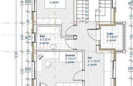 Casa noua, 119 mp, semifinisata, 500 mp teren, Capusu Mic
