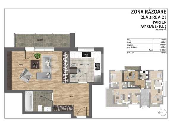 Garsonieră de vânzare Manastur - 94372AV | BLITZ Cluj-Napoca | Poza2