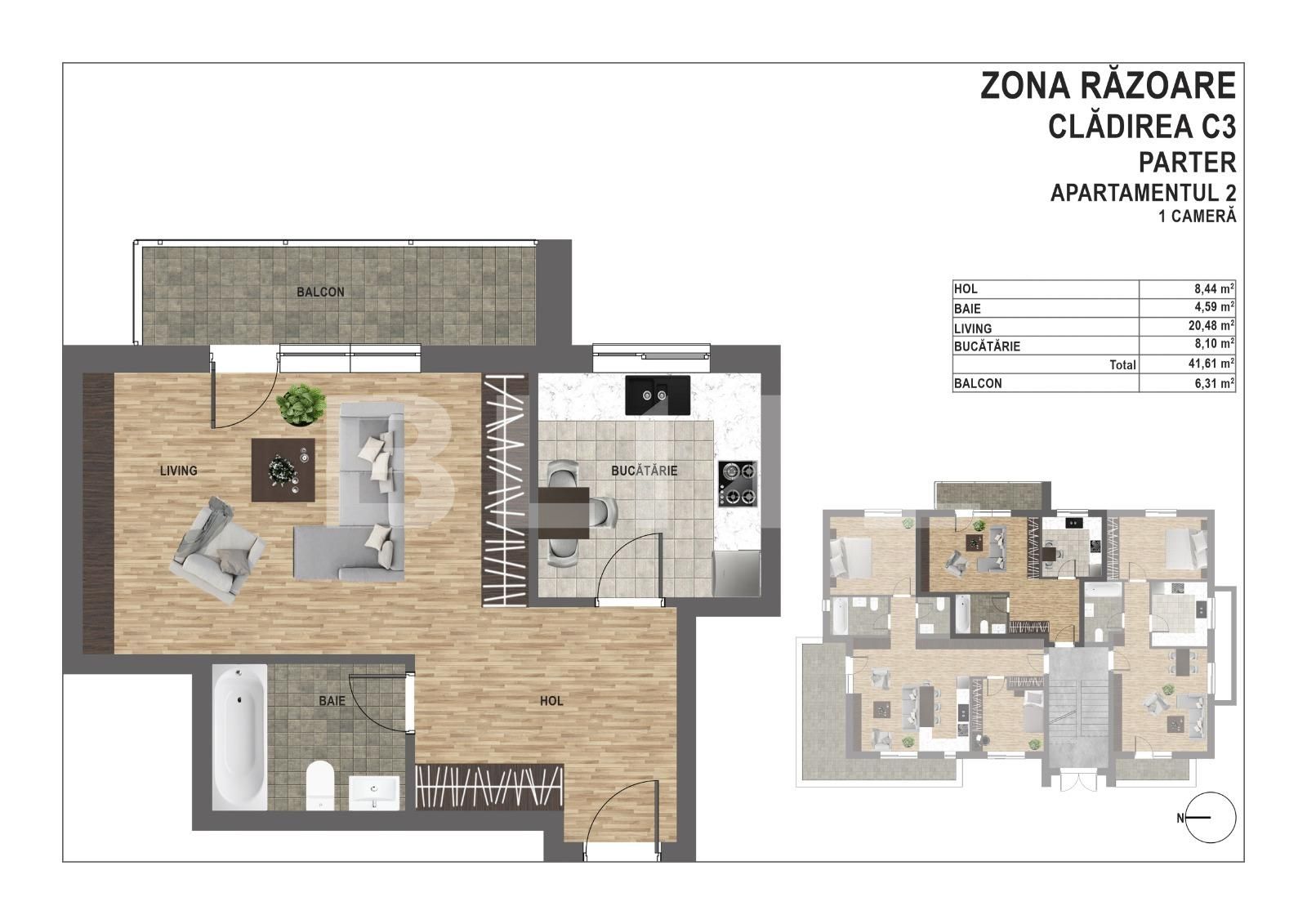 Garsonieră de vânzare Manastur - 94372AV | BLITZ Cluj-Napoca | Poza2