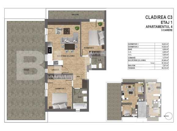 Apartament de vânzare 3 camere Manastur - 94374AV | BLITZ Cluj-Napoca | Poza2