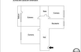 3 camere la etaj intermediar! Zona strazii Horea!GRADINA de 200 mp!