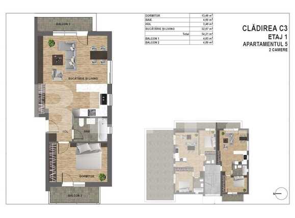 Apartament de vânzare 2 camere Manastur - 94448AV | BLITZ Cluj-Napoca | Poza1