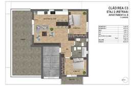 Apartament de 3 camere, ansamblu privat, terasa generoasa, zona Vivo