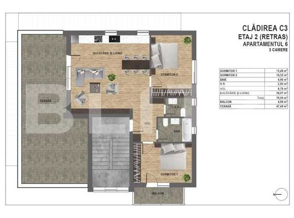 Apartament de vânzare 3 camere Manastur - 94452AV | BLITZ Cluj-Napoca | Poza2